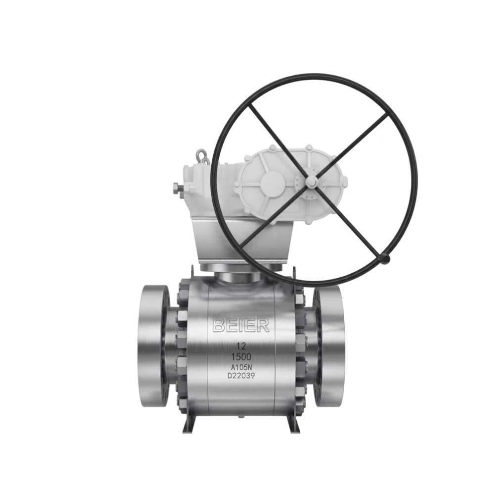 three piece trunnion ball valve